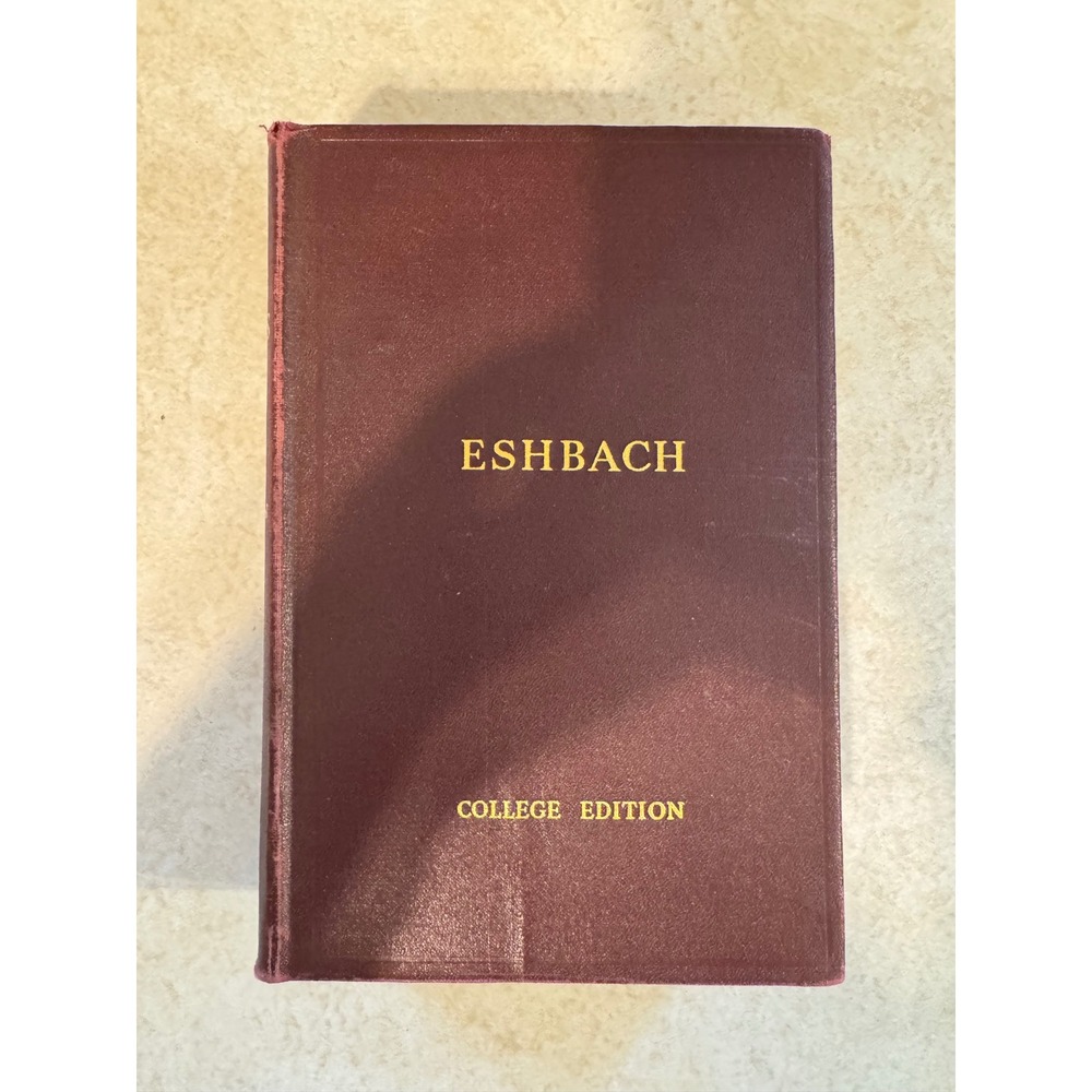 Handbook of Engineering Fundamentals 2nd Ed 1954 Eshbach Wiley College Edition